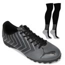 Kit Chuteira de Society Puma Tacto II + Meião Penalty - Adulto - Foto 1