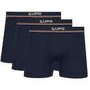 Kit de Cuecas Boxer Lupo Microfibra sem Costura - Adulto - 3 Unidades - Foto 1