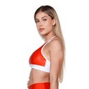 Top Fitness AVA Fitness Wear Poliamida Brilhoso Com Recorte - Adulto - Foto 2