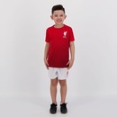 Kit de Uniforme de Futebol Infantil Liverpool com Camisa e Calção Xps - Foto 1
