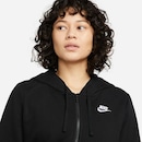 Jaqueta Fleece com Capuz Nike Sportswear Club - Feminina - Foto 5