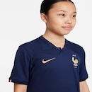 Camisa França I 22/23 Nike Torcedor Pro - Infantil - Foto 4