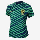Camiseta do Brasil Nike Pré-Jogo - Feminina - Foto 1
