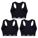 Kit Top Fitness Puma Nadador com Bojo - Feminino - 3 unidades - Foto 2