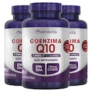 Kit Sanavita: 3x Coenzima Q10 + Ômega 3 - 60 cápsulas - Foto 1