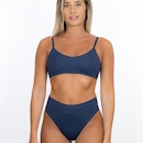 Calcinha Biquíni Hot Pant Art in Surf Navy - Adulto - Foto 1