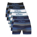 Kit Cuecas Boxer Zorba Listrada 847 - 6 Unidades - Masculina - Foto 1