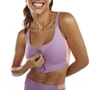 Top Fitness com Bojo Alto Giro Hyper Ziper - Adulto - Foto 1