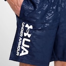 Short Under Armour Woven Emboss Masculino - Marinho e Branco - Foto 3