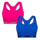 Kit Top Puma Nadador Sem Costura - Feminino - 2 Unidades - Foto 2