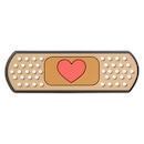 Jibbitz Crocs Bandaid de Coração - Foto 1