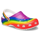 Sandália Crocs Classic Rainbow Dye Clog Rainbow - Unissex - Foto 2