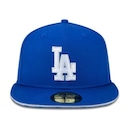 Boné New Era 5950 Los Angeles Dodgers Aba Reta Azul - Foto 3