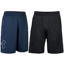 Kit Shorts Under Armour Tech Graphic - 2 Unidades - Masculino - Foto 1