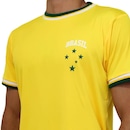 Camisa Brasil Torcedor Estrela Amarela Wunder - Masculina - Foto 3