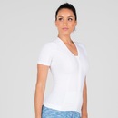 Camiseta Postural AlignMed Brasil Posture Shirt com Zipper - Feminina - Foto 3