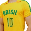 Camisa Polo Brasil Camisa 10 Algodão RetroMania - Masculina - Foto 3