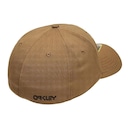 Boné Oakley 6 Panel Stretch Hat Embossed Coyote - Fechado - Adulto - Foto 2