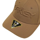 Boné Oakley 6 Panel Stretch Hat Embossed Coyote - Fechado - Adulto - Foto 3