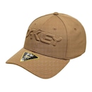 Boné Oakley 6 Panel Stretch Hat Embossed Coyote - Fechado - Adulto - Foto 1
