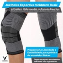 Joelheira Compressão Veiddorn Pad Silicone Aço flexível Estabilidade Cross - Foto 4