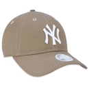 Boné Aba Curva New Era 9Twenty Mlb New York Yankees - Strapback - Feminino - Foto 3