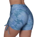 Shorts Curto Fitness Orbis Cadarço Franze Lateral Estampado - Feminino - Foto 3