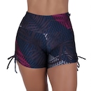 Shorts Curto Fitness Orbis Cadarço Franze Lateral Estampado - Feminino - Foto 3