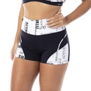 Shorts Fitness Orbis Curto Jacquar Poliamida Cintura Alta - Feminino - Foto 1