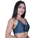 Top Fitness com Bojo Orbis Alcinhas Tiras Decote Cirrê - Feminino - Foto 2