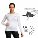 Camiseta Muvin Color Dry Workout FPS UV50 Manga Longa - Feminina - Foto 4