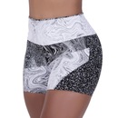 Shorts Orbis Fitness Jacquar degrade Cintura Alta - Feminino - Foto 2