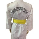 Dobok Kimono Sung Ja Taekwondo Canelado Olimpic com Faixa - Infantil - Foto 6