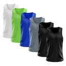 Camiseta Regata Térmica Whats Wear Dry Fit com Proteção Solar UV - Masculina - 6 Unds - Foto 1