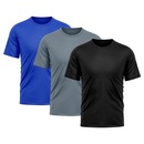 Camiseta Whats Wear Lisa Dry Fit com Proteção Solar UV - Masculina - 3 Unds - Foto 1