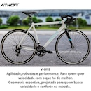 Bicicleta Aro 700 Athor Speed Estrada VOne Freio Side Pull Shimano 14 Velocidades - Foto 2