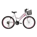 Bicicleta Aro 26 - Athor Musa - Freio V-Brake - 18 Marchas com Cesta - Feminina - Foto 1