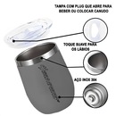 Copo Térmico Gold Sports Small de Aço Inoxidável 304 BPA- Free com Tampa - 300ml - Foto 2