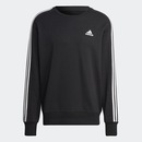 Blusão de Moletom sem Capuz adidas Essentials 3-Stripes - Masculino - Foto 4