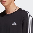 Blusão de Moletom sem Capuz adidas Essentials 3-Stripes - Masculino - Foto 8
