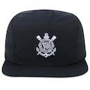 Boné Aba Reta New Era Camper Corinthians Futebol - Strapback - Adulto - Foto 2