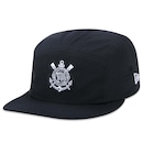 Boné Aba Reta New Era Camper Corinthians Futebol - Strapback - Adulto - Foto 1