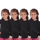 Kit Camisetas Manga Longa Dellas Fit Térmica - 4 Unidades - Infantil - Foto 1