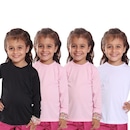 Kit Camisetas Manga Longa Dellas Fit Térmica - 4 Unidades - Infantil - Foto 1
