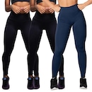 Kit de Calça Legging Belmento Suplex Academia Básica - Feminina - 3 Unds - Foto 1