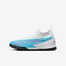 Chuteira Society Nike Jr Phantom GX Academy Dynamic Fit - Infantil - Foto 1