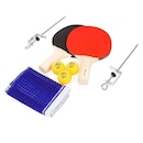 Kit Raquetes de Tênis de Mesa Vollo: 2 Unidades + Bolas - 3 Unidades + Suporte + Rede VT710-R - Foto 3
