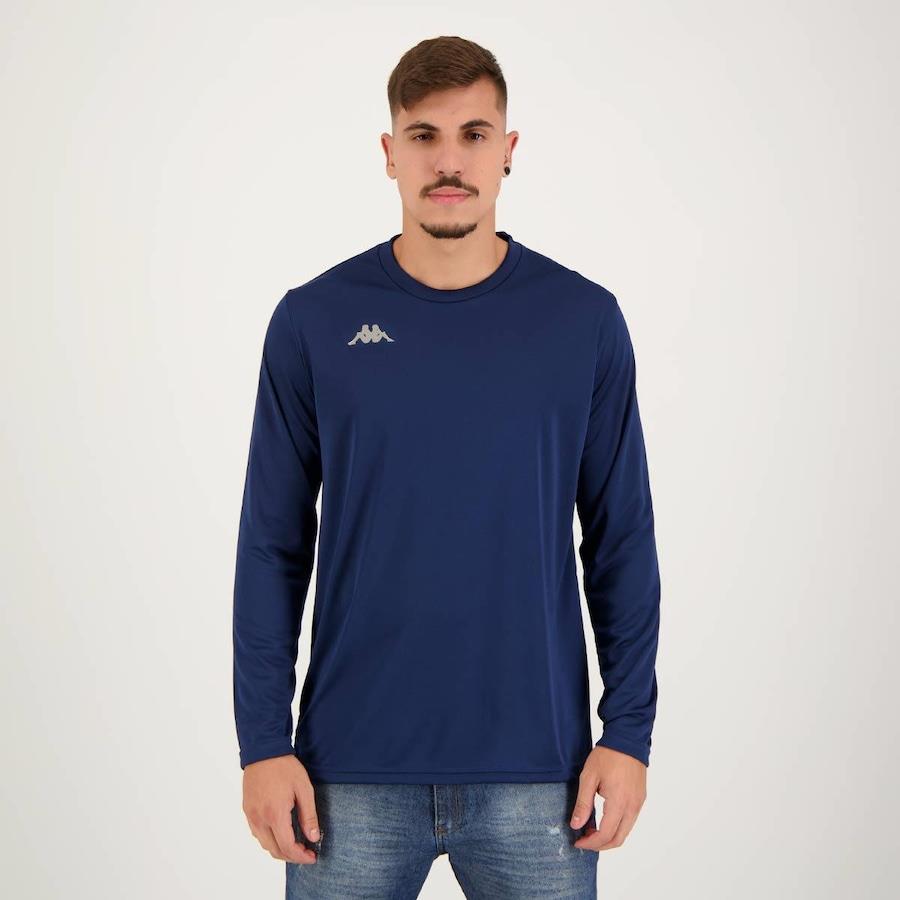 Camiseta Kappa Manga Longa Medena UV40+ - Masculina - Foto 1