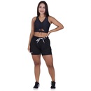Conjunto Orbis Fitness com Short Soltinho e Interno + Blusa Cropped com Bojo - Feminino - Foto 3