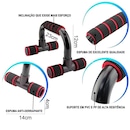 Apoio para Flexão Gold Sports Pro Ii - Par + Mesh Bag - Foto 2